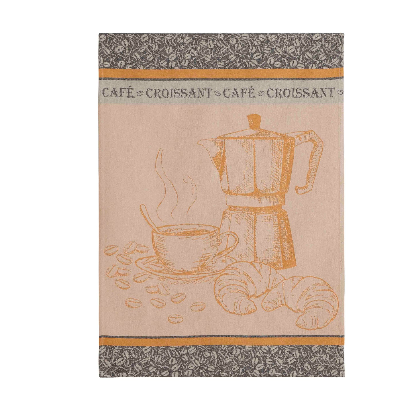 Café/Croissant - Geschirrtuch