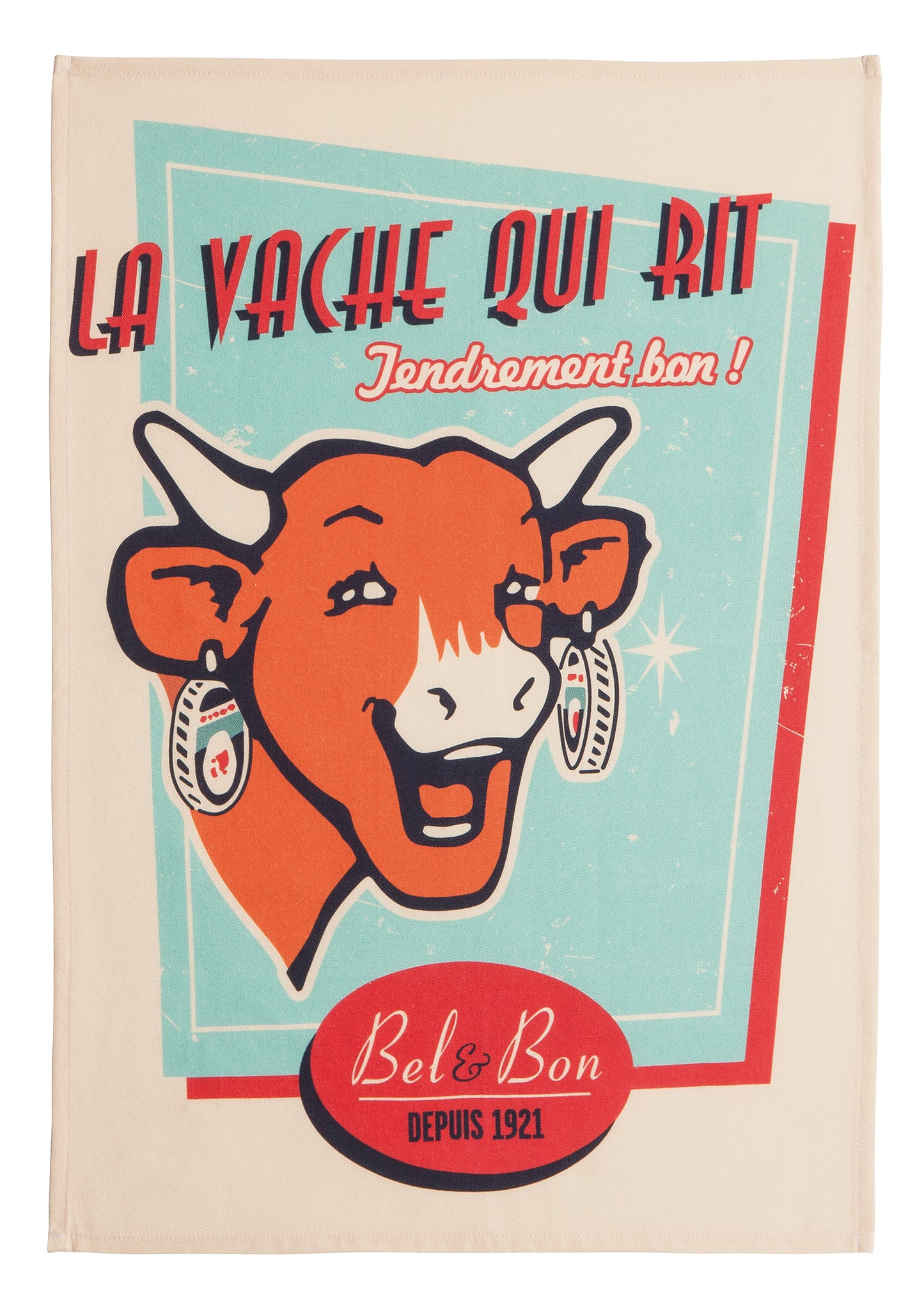 Retro vanille - Geschirrtuch