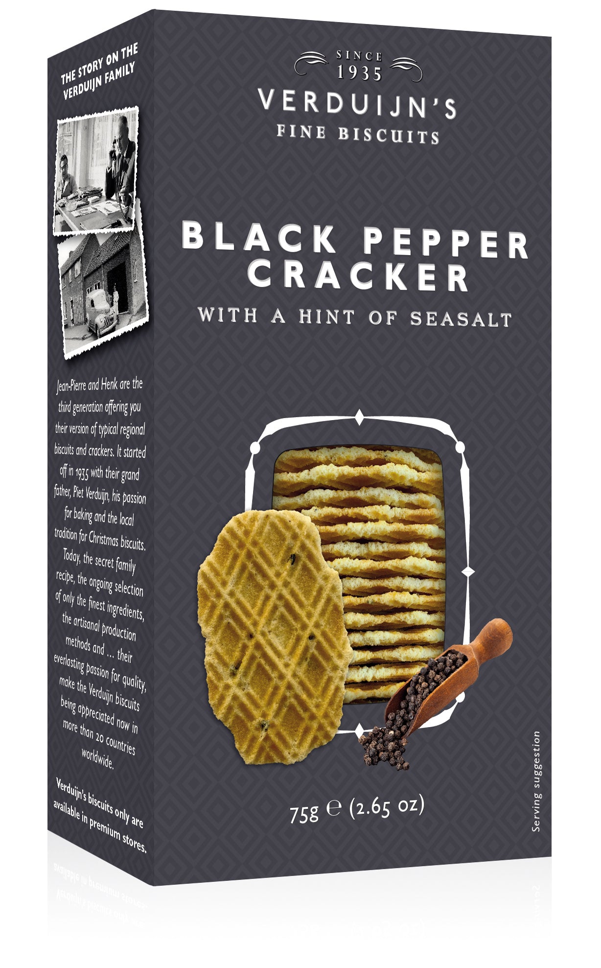 Waffeln mit Pfeffer und Meersalz