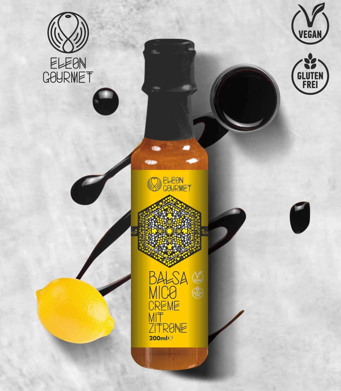 Balsamico Creme mit Zitrone