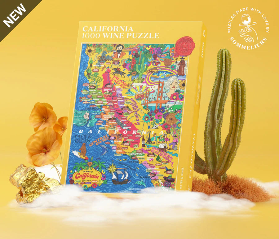 Weinpuzzle Kalifonien 1000 Teile