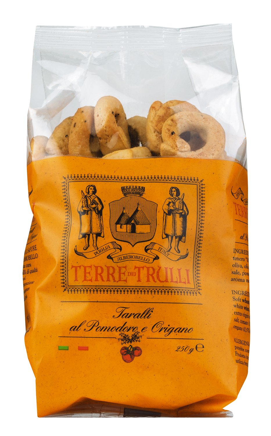 Taralli al Pomodoro e Origano, Salzgebäck mit Tomate und Oregano