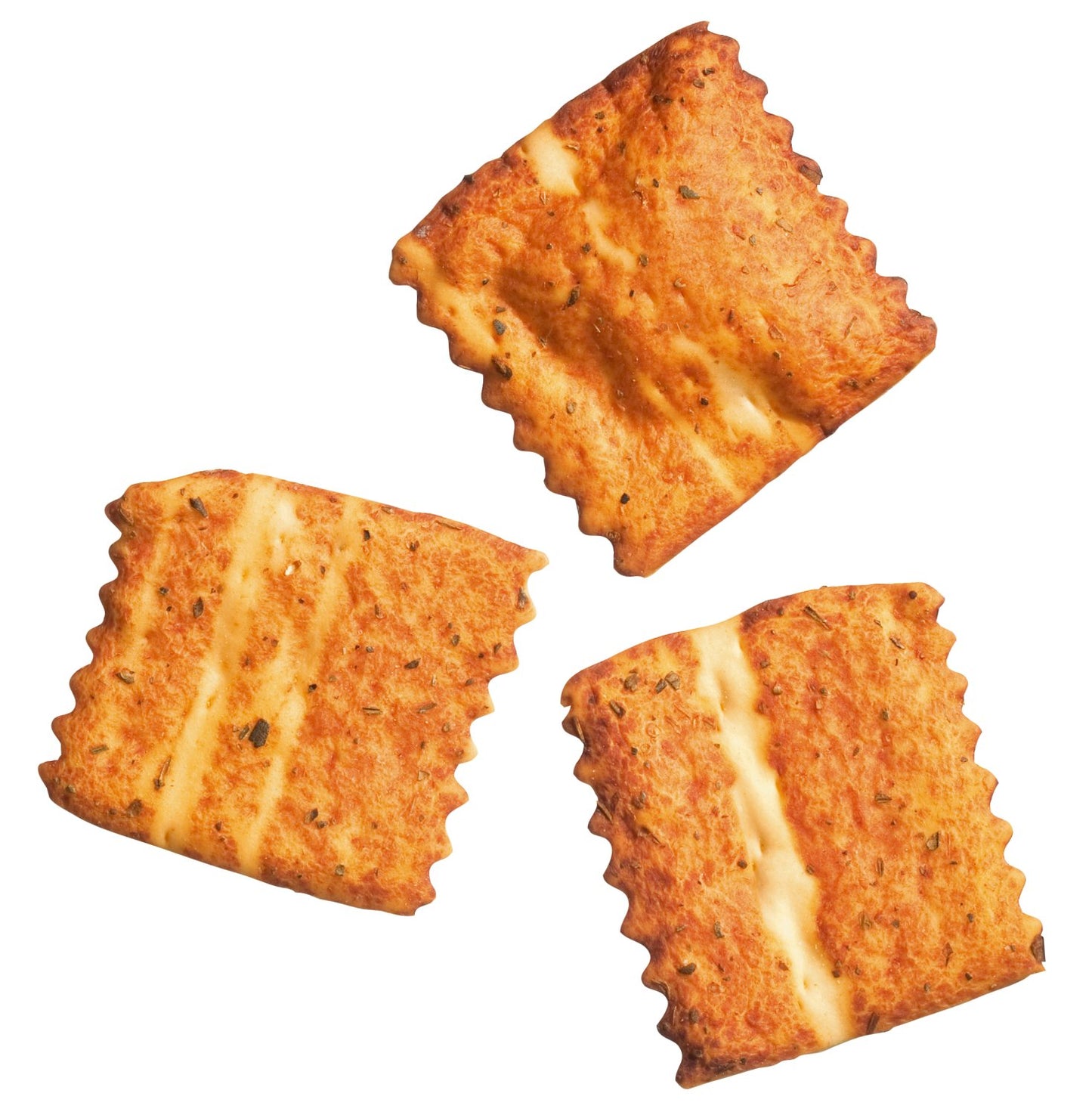 Quadrotti alla Pizza, Salzgebäck mit Tomaten und Oregano