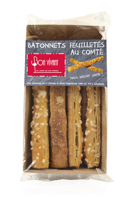 Blätterteigstangen mit Comte