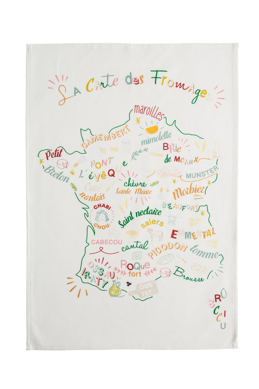 Fromages et régions- Geschirrtuch