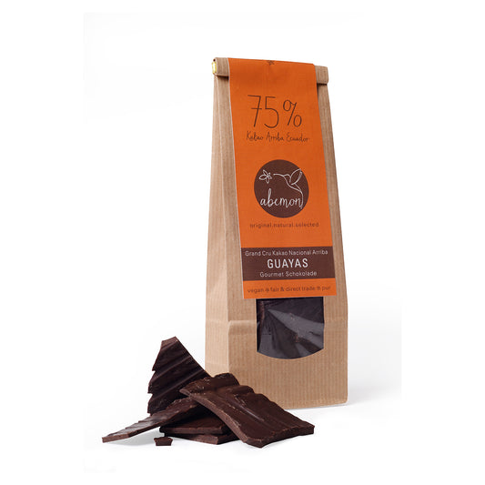 Gourmet Schokolade 75% Kakao Nacional Arriba GUAYAS