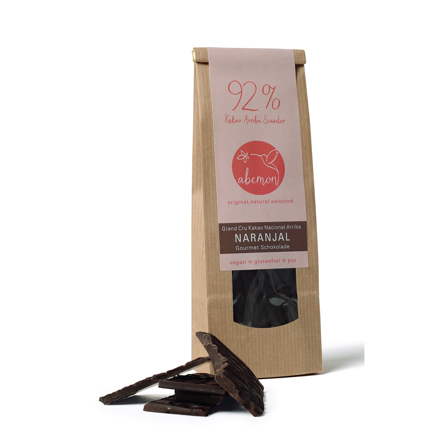 Gourmet Schokolade 92% Kakao Nacional Arriba NARANJAL