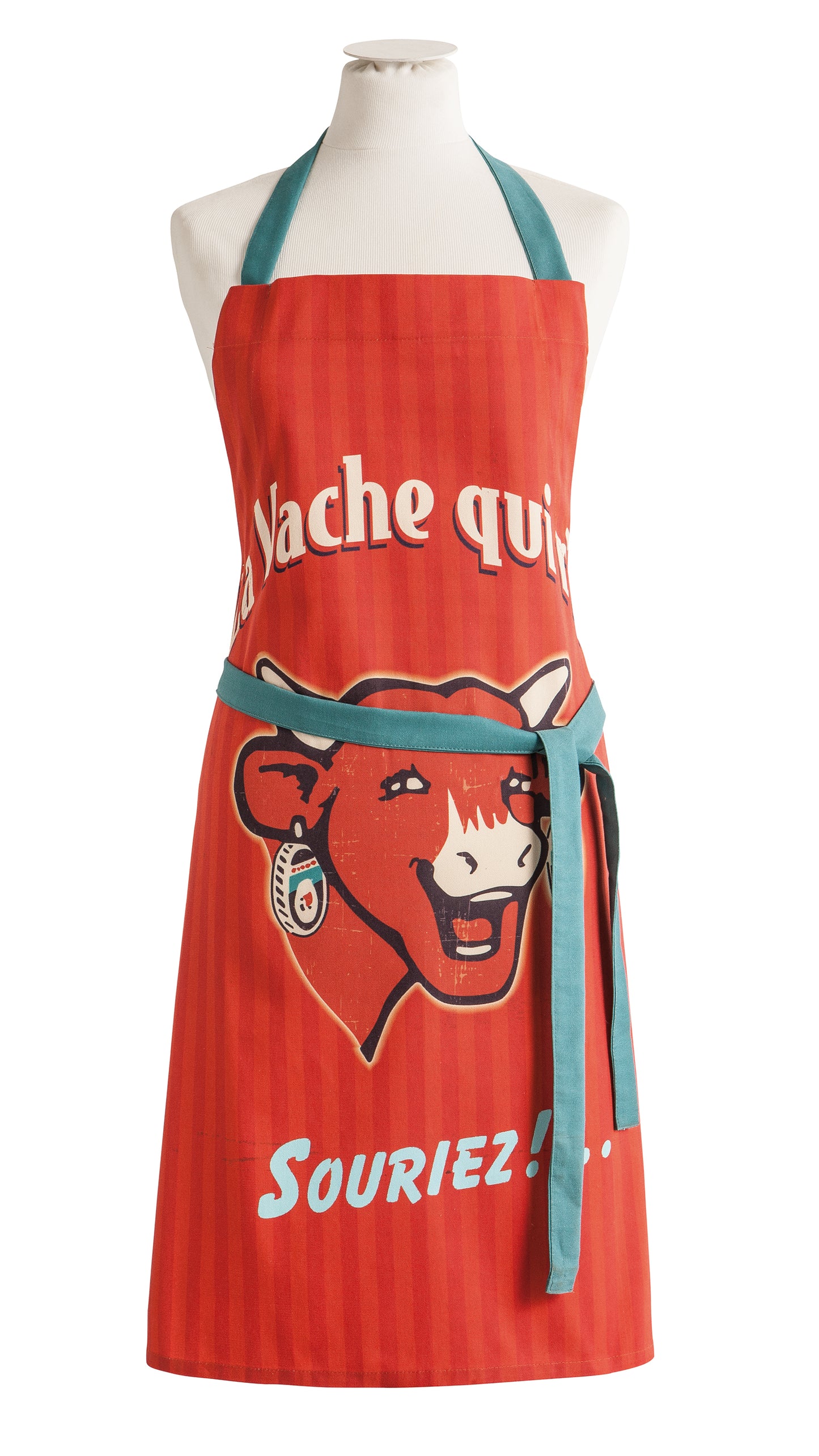 La Vache Qui Rétro Rouge- Schürze