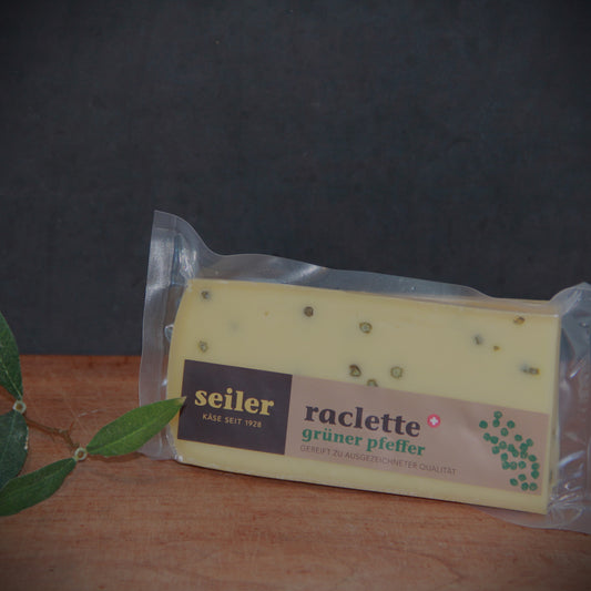 Raclettescheiben grüner Pfeffer 180g