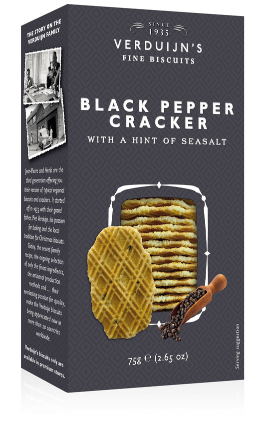 Waffeln mit Pfeffer und Meersalz