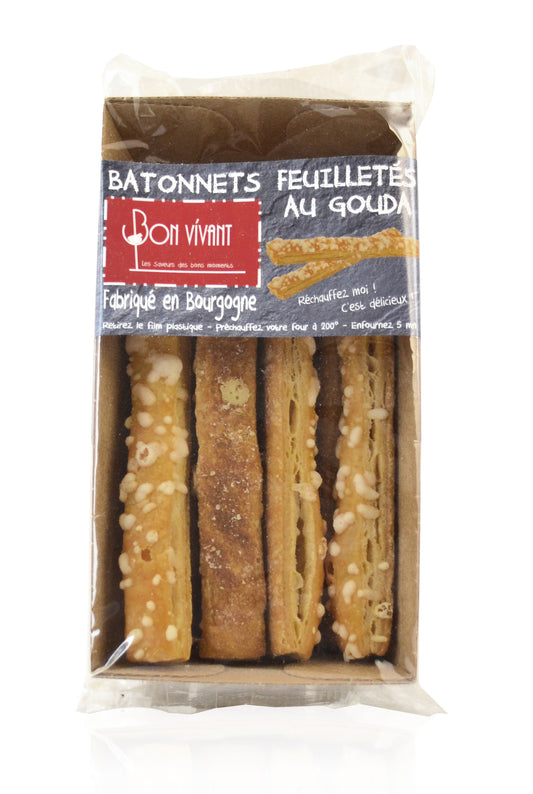 Blätterteigstangen mit Gouda