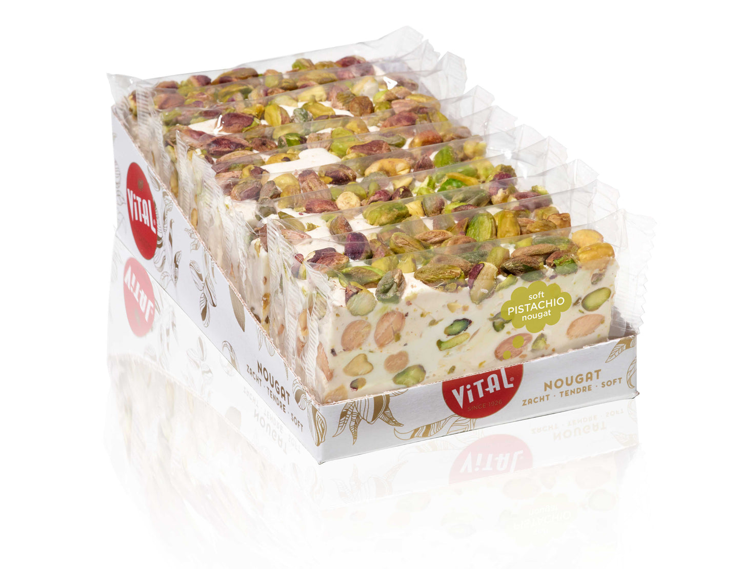 Nougat mit Pistazien
