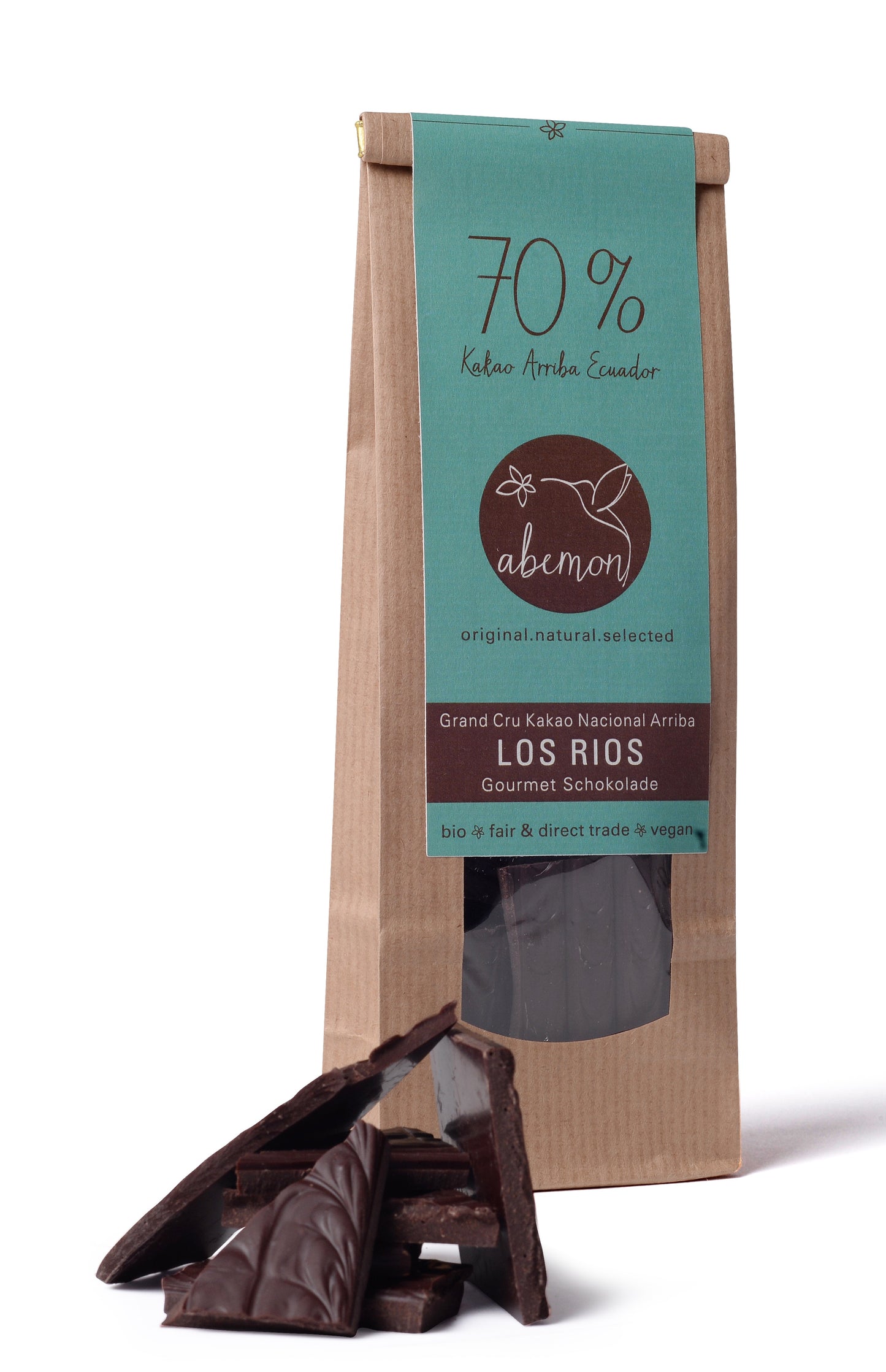 Bio-Gourmet Schokolade 70% Kakao Nacional Arriba LOS RIOS