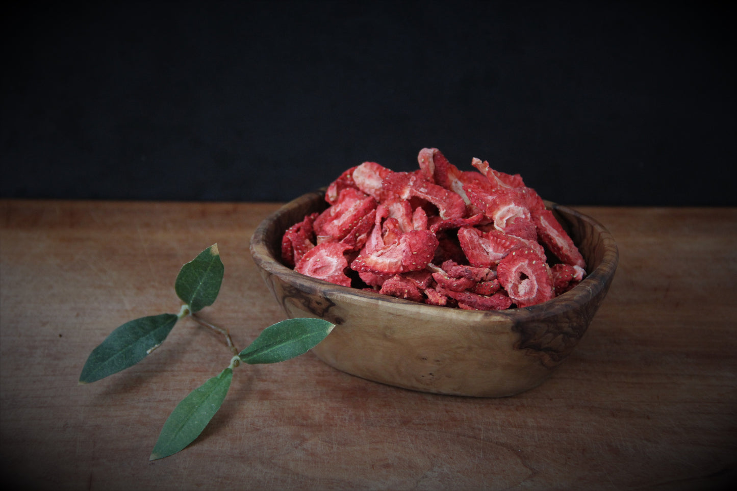 Erdbeer Scheiben gefriergetrocknet