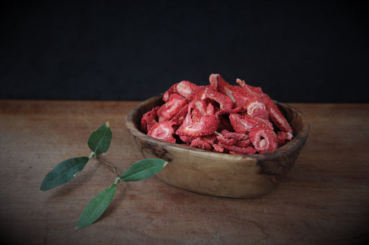 Erdbeer Scheiben gefriergetrocknet