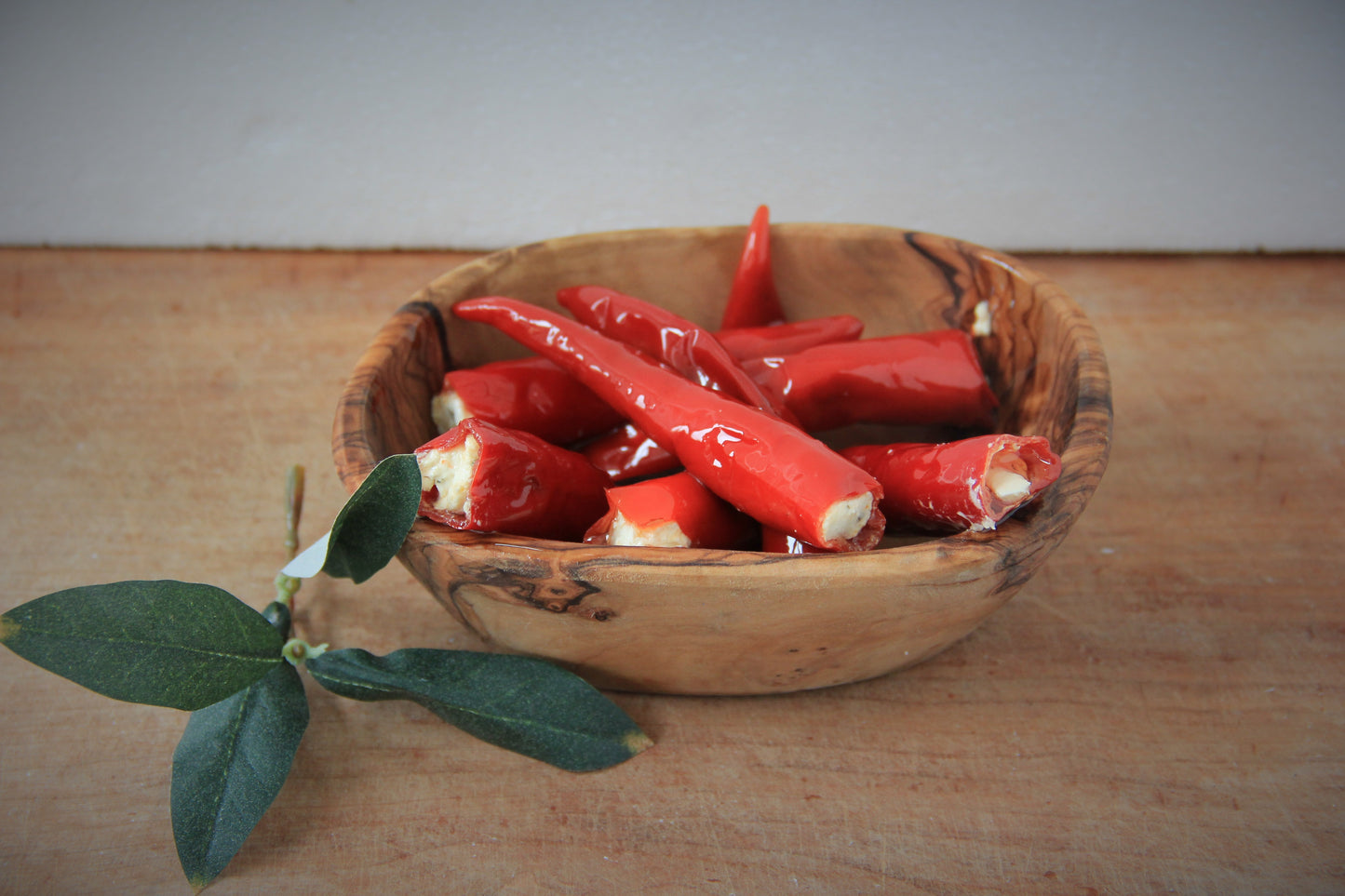 Pepperoni rot gefüllt