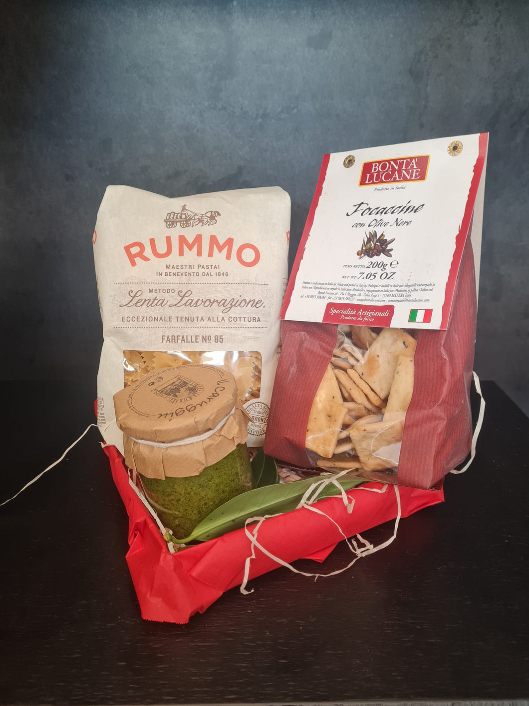 Geschenkset Pasta + Pesto und Focaccine