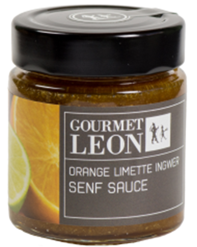 Orangen-Limetten-Ingwer Senfsauce