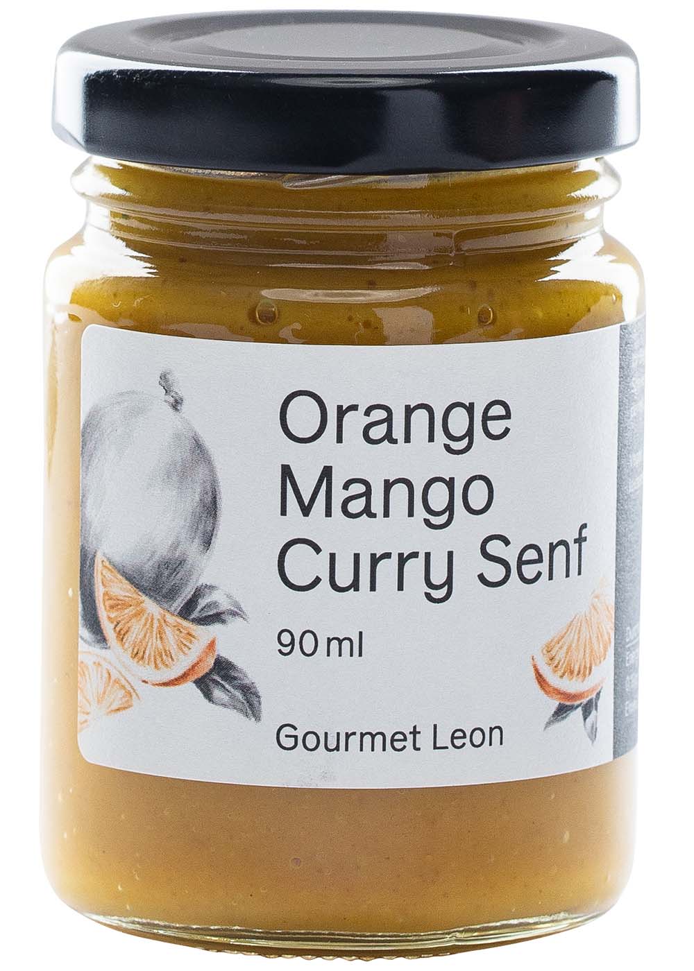 Orangen Mango Curry Senf