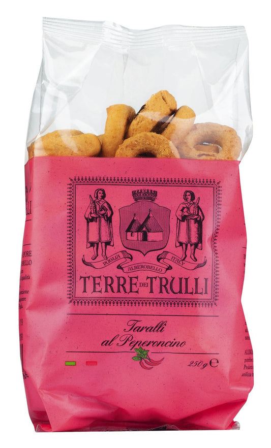 Taralli al Peperoncino, Salzgebäck mit Chili