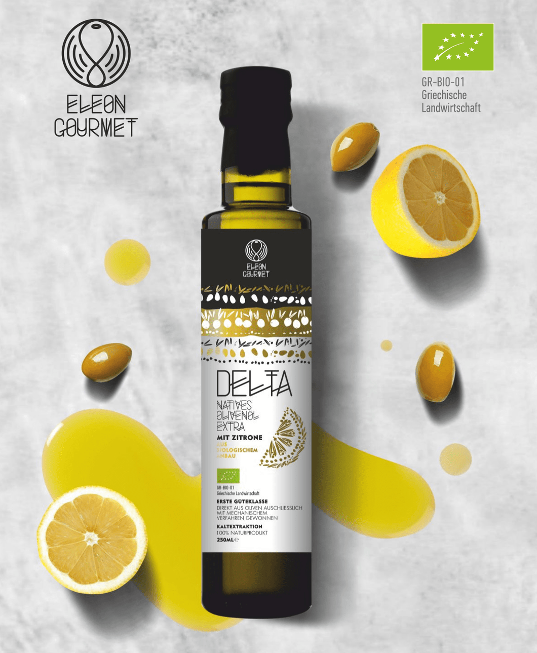 Bio Olivenöl mit Zitrone