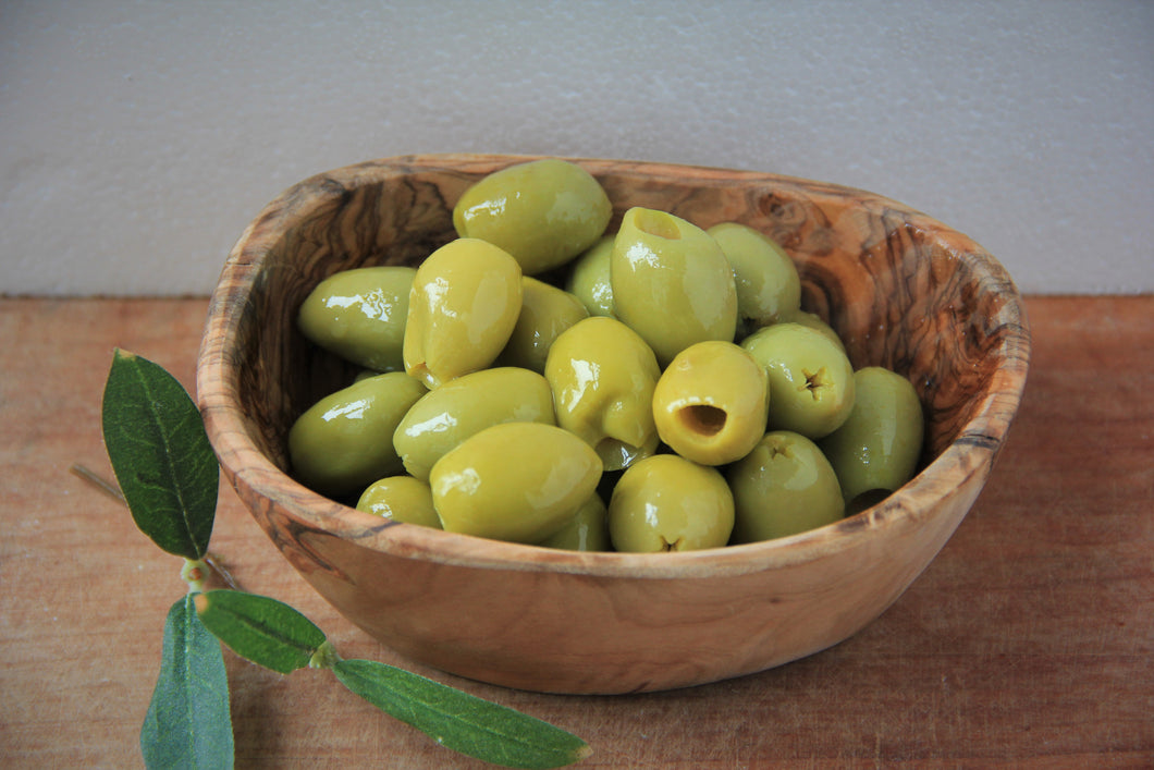 Grüne Oliven ohne Stein natur